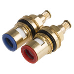 RS PRO Brass Pipe Fitting, Straight Threaded 7.6 mm x 14.9 mm Ceramic Tap Gland, Male BSP 1/2in