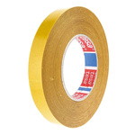 Tesa 51571 White Double Sided Cloth Tape, 0.16mm Thick, 13 N/cm, Synthetic Rubber Backing, 19mm x 50m