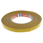 Tesa 51571 White Double Sided Cloth Tape, 0.16mm Thick, 3.2 N/cm, Synthetic Rubber Backing, 12mm x 50m