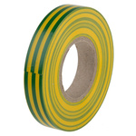 RS PRO Green, Yellow PVC Electrical Tape, 12mm x 20m
