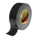 3M Scotch 389 Duct Tape, 50m x 19mm, Black, PE Coated Finish