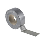 RS PRO Duct Tape, 50m x 50mm, Silver, Gloss Finish