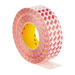 3M GPT -020F Clear Double Sided Plastic Tape, 0.202mm Thick, PP Backing, 50mm x 50m