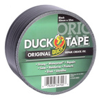 DUCK TAPE Duck Tape 222227 Duct Tape, 25m x 50mm, Black, Gloss Finish