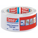 Tesa 4665 Cloth Tape, 25m x 48mm, Transparent
