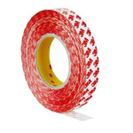 3M GPT-020 Series Transparent Double Sided Polyester Tape, 0.2mm Thick, Acrylic Backing, 25mm x 50m
