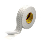 3M 9080HL White Double Sided Paper Tape, 0.16mm Thick, 7.5 N/cm, Paper Backing, 25mm x 50m