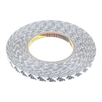 3M 9086 Translucent Double Sided Paper Tape, 0.19mm Thick, 16 N/cm, Paper Backing, 9mm x 50m