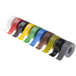 Advance Tapes AT7 Assorted PVC Electrical Tape, 19mm x 10m
