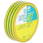 Advance Tapes AT7 Green, Yellow PVC Electrical Tape, 19mm x 20m