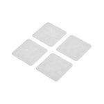 Hi-Bond VST 4100CP Transparent Double Sided Adhesive Square, 1mm Thick, 31.8 N/cm, 30mm x 30mm