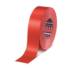 Tesa 4651 Duct Tape, 50m x 50mm, Red, Acrylic Coated Finish
