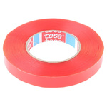 Tesa tesa fix Series 4967 Transparent Double Sided Plastic Tape, 0.16mm Thick, 11.3 N/cm, PET Backing, 19mm x 50m