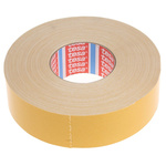 Tesa 4964 White Double Sided Cloth Tape, 0.39mm Thick, 7.5 N/cm, Cloth Backing, 50mm x 50m