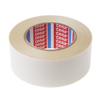 Tesa tesa fix Series 51960 White Double Sided Plastic Tape, 0.25mm Thick, 4.7 N/cm, Fibranne Reinforced PP Backing,