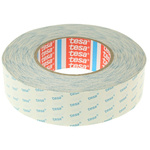 Tesa 4943 White Double Sided Cloth Tape, 0.1mm Thick, 7.7 N/cm, Non-Woven Backing, 38mm x 50m