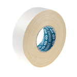 Advance Tapes AT302 White Double Sided Cloth Tape, 0.25mm Thick, 20 N/cm, Cloth Backing, 50mm x 50m