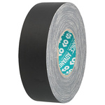 Advance Tapes AT160 Cloth Tape, 50m x 12mm, Black, Matt Finish