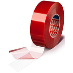 Tesa tesa fix Series 4965 Transparent Double Sided Plastic Tape, 0.21mm Thick, 11.5 N/cm, PET Backing, 50mm x 50m