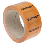RS PRO Orange PP, Vinyl Pipe Marking Tape, text Electricity, Dim. W 50mm x L 33m