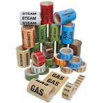 RS PRO Green PP, Vinyl Pipe Marking Tape, text Mains Water, Dim. W 150mm x L 33m