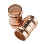 Copper Pipe Fitting, Solder Straight Coupler for 15mm pipe