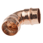 Copper Pipe Fitting, Solder 90° Elbow for 22 x 22mm pipe