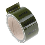 RS PRO Green PP, Vinyl Pipe Marking Tape, text Water, Dim. W 50mm x L 33m