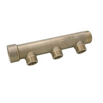 Watts Brass Pipe Fitting, Straight Compression Manifold, Male 3/4in to Male 1/2in