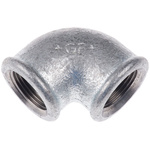 Georg Fischer Galvanised Malleable Iron Fitting, 90° Elbow, Female BSPP 3/4in to Female BSPP 3/4in
