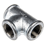 Georg Fischer Galvanised Malleable Iron Fitting Tee, Female BSPP 1/2in to Female BSPP 1/2in to Female BSPP 1/2in