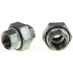 Georg Fischer Galvanised Malleable Iron Fitting Taper Seat Union, Female BSPP 3/4in to Female BSPP 3/4in