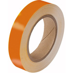 Brady Orange Polyester Pipe Marking Tape, Dim. W 25mm x L 33m