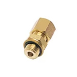 Legris Brass Pipe Fitting, Straight Push Fit Push-Fit to BSP Connector, Male BSPP 1/4in BSP 1/4in 8mm