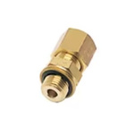 Legris Brass Pipe Fitting, Straight Push Fit Compression Olive, Male BSPP 3/8in 3/8in 12mm