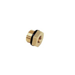 Legris Brass Pipe Fitting, Straight Push Fit Reducer, Male 1/2in to Female BSPP 1/8in