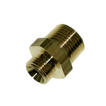 Brass Pipe Fitting, Straight Push Fit Compression Olive, Male BSPT 1/2in to Male BSPT