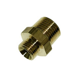 Brass Pipe Fitting, Straight Push Fit Compression Olive, Male BSPT 1/8in to Male BSPT