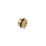 Legris Brass Pipe Fitting, Straight Compression Compression Fitting, Male BSPP 1/8in to Female M5x0.8