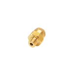 Legris Brass Pipe Fitting, Straight Compression Stud Fitting, Male BSPT 1/8in 4mm
