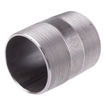 RS PRO Black Malleable Iron Fitting Barrel Nipple, Male BSPT 3in to Male BSPT 3in