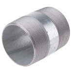 RS PRO Galvanised Malleable Iron Fitting Barrel Nipple, Male BSPT 3in to Male BSPT 3in