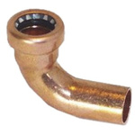 Copper Pipe Fitting, Push Fit 90° Street Elbow for 15mm pipe