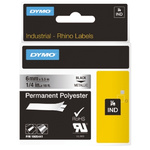 1805441 | Dymo Black on Silver Label Printer Tape, 6 mm Width, 18 ft Length for Rhino 4200, Rhino 5200, Rhino 6000