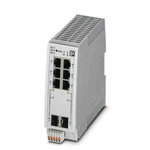 1009222 | Phoenix Contact Ethernet Switch, 6 RJ45 port, 24V dc, 1000Mbit/s Transmission Speed, DIN Rail Mount FL SWITCH 2306-2SFP