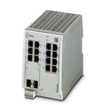 1044030 | Phoenix Contact Ethernet Switch, 14 RJ45 port, 24V dc, 10/100Mbit/s Transmission Speed, DIN Rail Mount