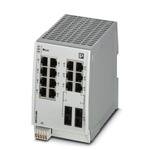 2702906 | Phoenix Contact Ethernet Switch, 14 RJ45 port, 24V dc, 10/100Mbit/s Transmission Speed, DIN Rail Mount