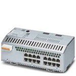 1089205 | Ethernet Switch, 16 RJ45 port, 24V dc, 1000Mbit/s Transmission Speed, DIN Rail Mount