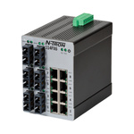 114FX6-SC | Red Lion Ethernet Switch, 8 RJ45 port, 10 → 49V dc DIN Rail Mount 114FX6