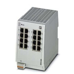 2702904 | Phoenix Contact Ethernet Switch, 16 RJ45 port, 24V dc, 10/100Mbit/s Transmission Speed, DIN Rail Mount